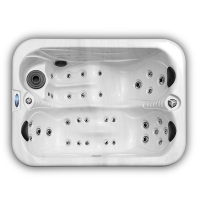 50HZ 220V 240V 2 লাউঞ্জ এক্রাইলিক এয়ার ম্যাসেজ ওয়ার্লপুল আউটডোর হট টব