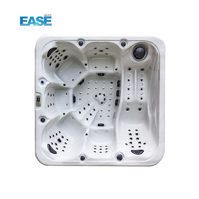 বহিরঙ্গন হোয়াইট ম্যাসেজ স্পা হট টব 124Pcs মোট জেট 1 recliner